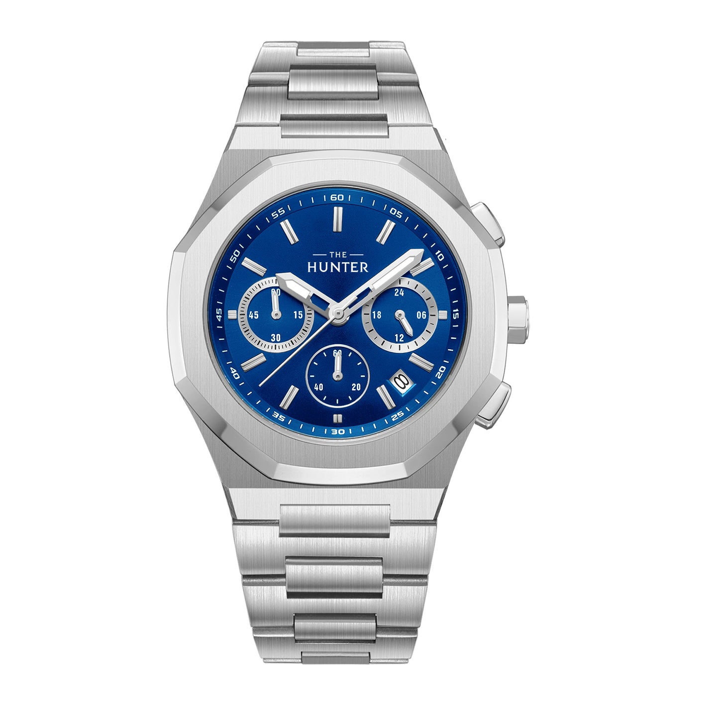 The Hunter – Royal Blue Chronograph Steel Watch