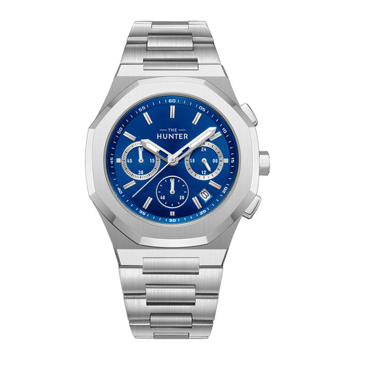 The Hunter – Royal Blue Chronograph Steel Watch
