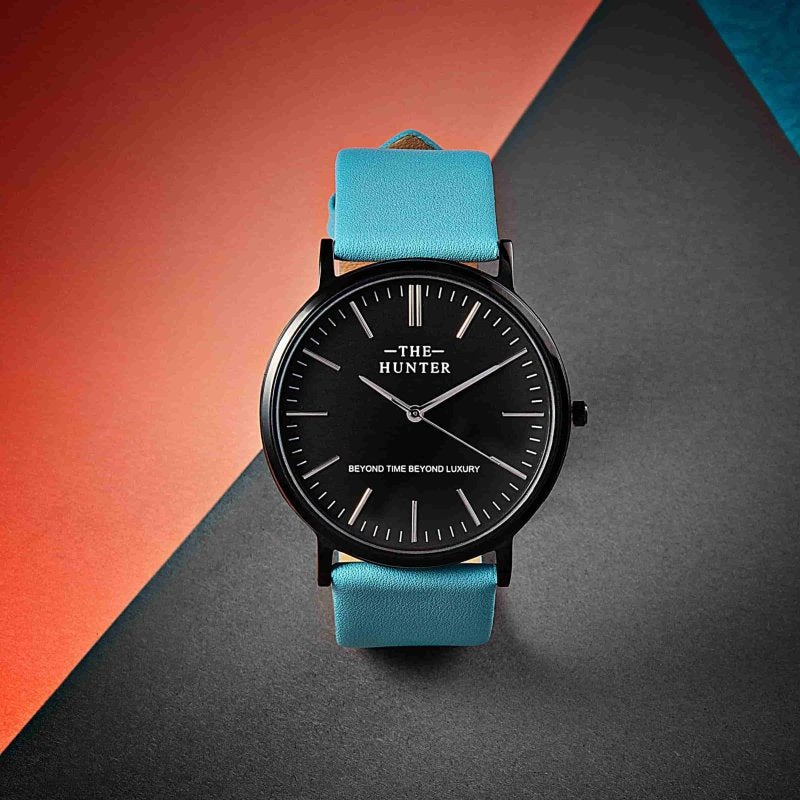 Azure Elegance: The Hunter's Minimalist Timepiece H1047watch